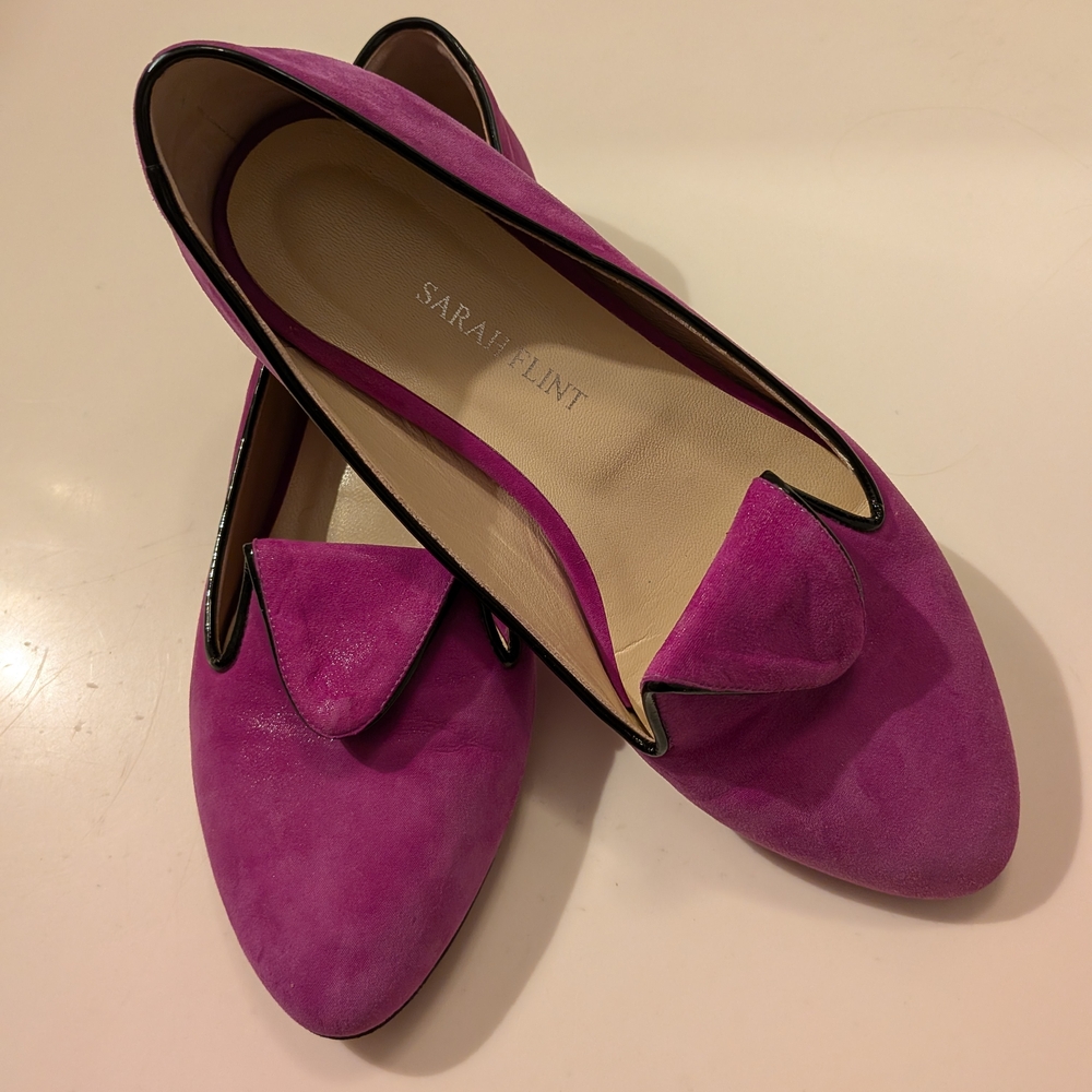 Sarah Flint Women's Hot Pink Suede Loafers | EUR 36